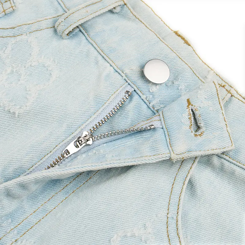 Ladies Casual High Waist A-Line Skirt Versatile Casual Denim Skirt (4)4nj