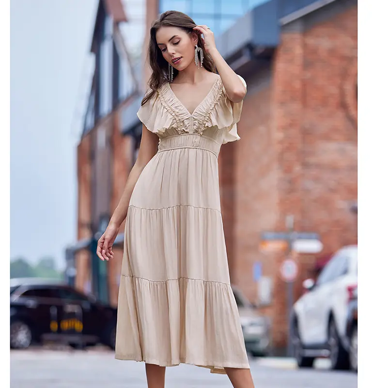 V-neck dress