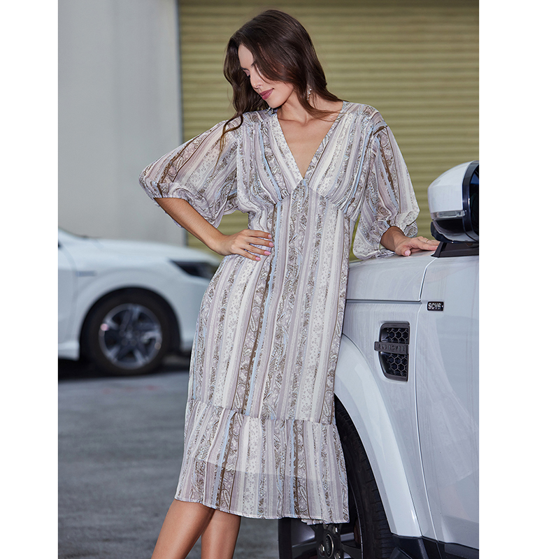 Deep V Dress