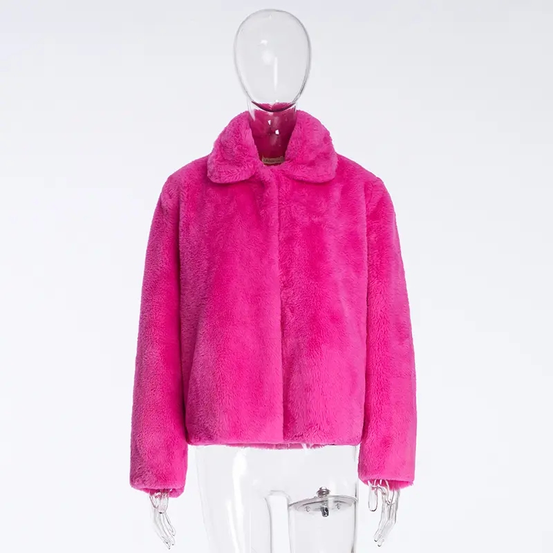 Upgrade Your Outerwear with High-End Stand Collar Imitation Fur Coats