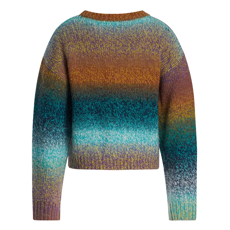 Women's Gradient Pullover Knitted Sweater