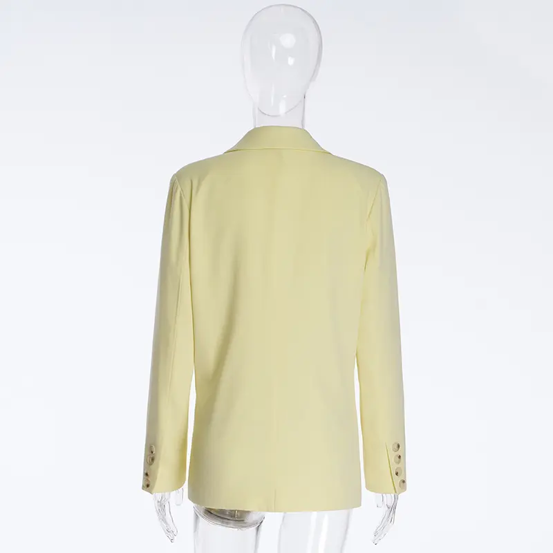 Light Yellow Blazer, Simple, Fashionable And Versatile Casual Blazer