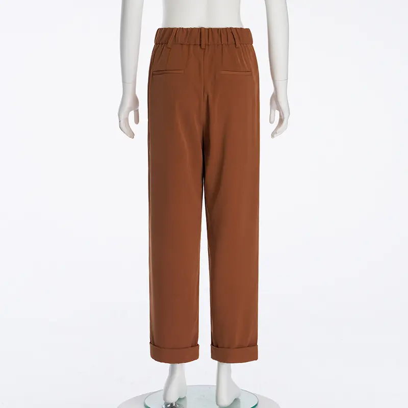 Women's Business Casual Brown Trousers` (2)0a5